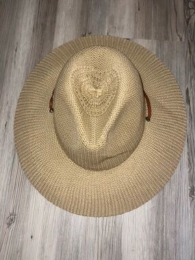Duluth Trading Womens Wide Brimmed Straw Hat Sweatband XL New